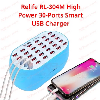 Relife RL-304M High Power 30-Ports Smart USB Charger