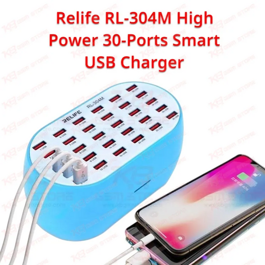 Relife RL-304M High Power 30-Ports Smart USB Charger