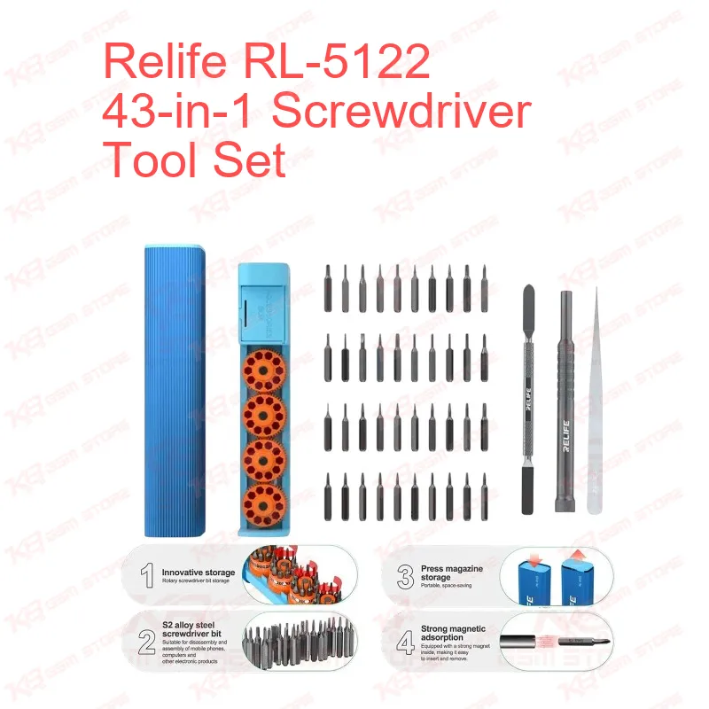 Relife RL-5122 43-in-1 Screwdriver Tool Set