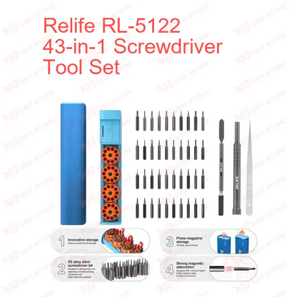 Relife RL-5122 43-in-1 Screwdriver Tool Set
