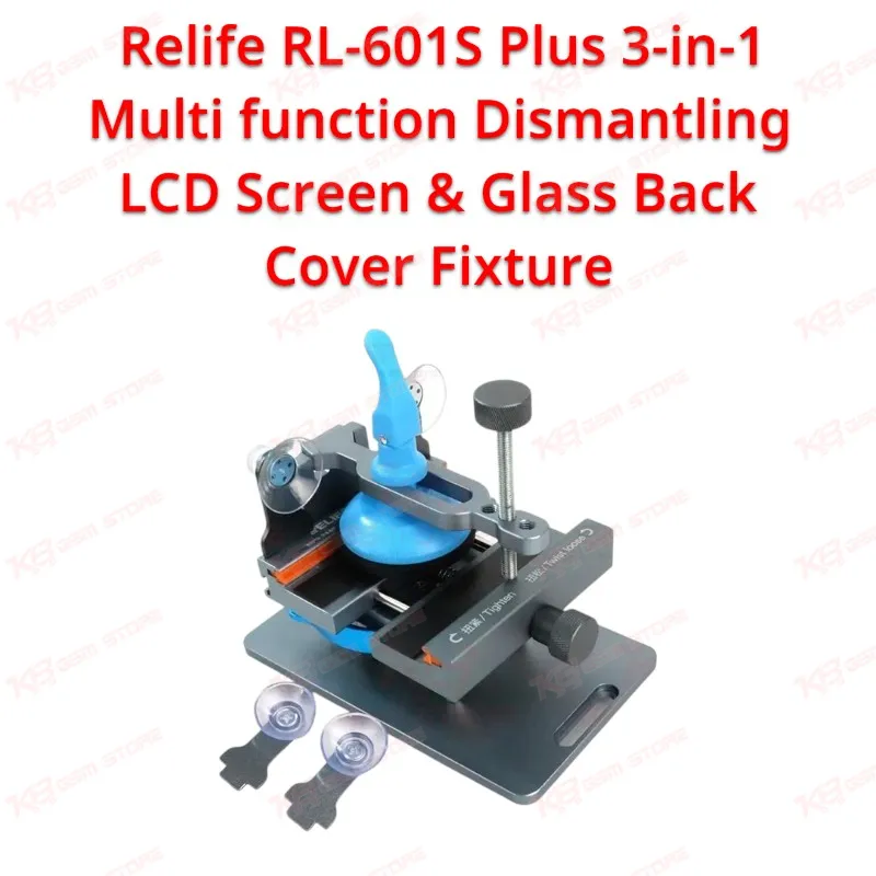 Relife RL-601S Plus 3-in-1 Multi function Dismantling LCD Screen & Glass Back Cover Fixture