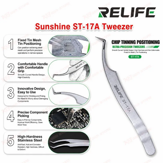 Relife ST-17A Ultra-Precision Tweezers