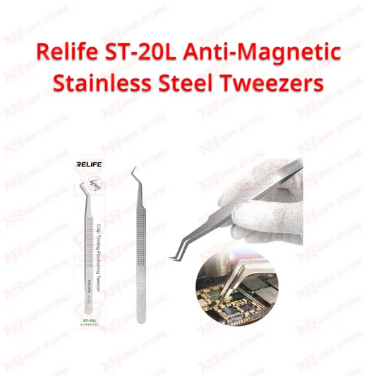 Relife ST-20L Anti-Magnetic Stainless Steel Tweezers