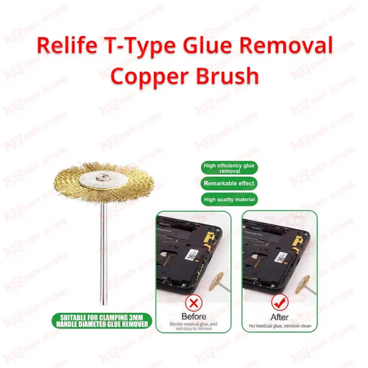 Relife T-Type Glue Removal Copper Brush