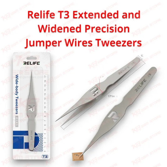 Relife T3 Extended and Widened Precision Jumper Wires Tweezers