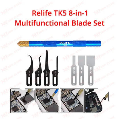 Relife TK5 8-in-1 Multifunctional Blade Set