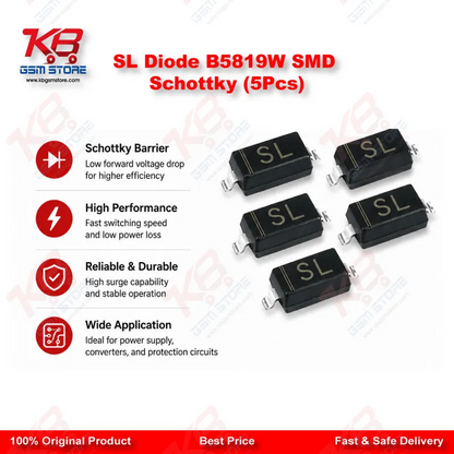 SL Diode B5819W SMD Schottky (5Pcs)
