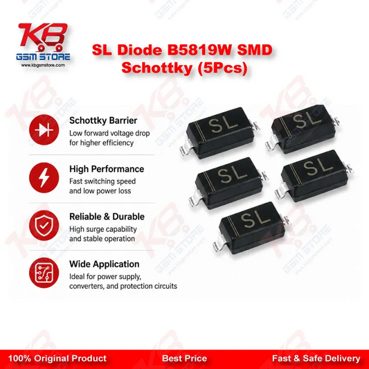 SL Diode B5819W SMD Schottky (5Pcs)