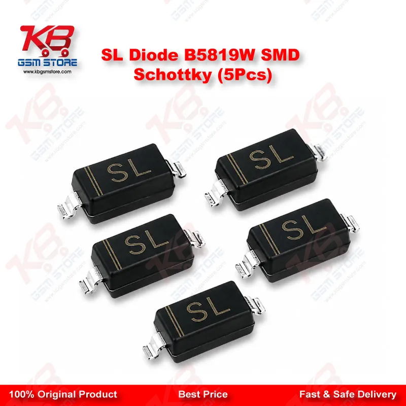 SL Diode B5819W SMD Schottky (5Pcs)
