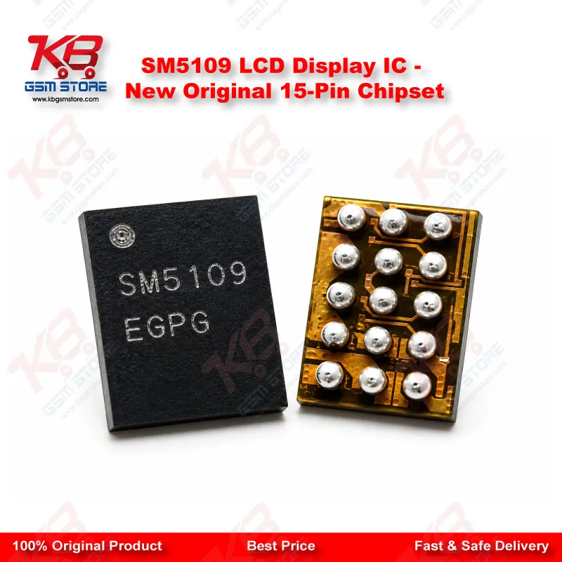 SM5109 LCD Display IC – New Original 15-Pin Chipset