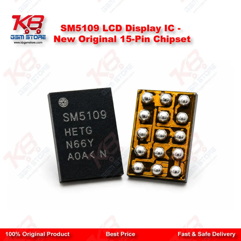 SM5109 LCD Display IC – New Original 15-Pin Chipset