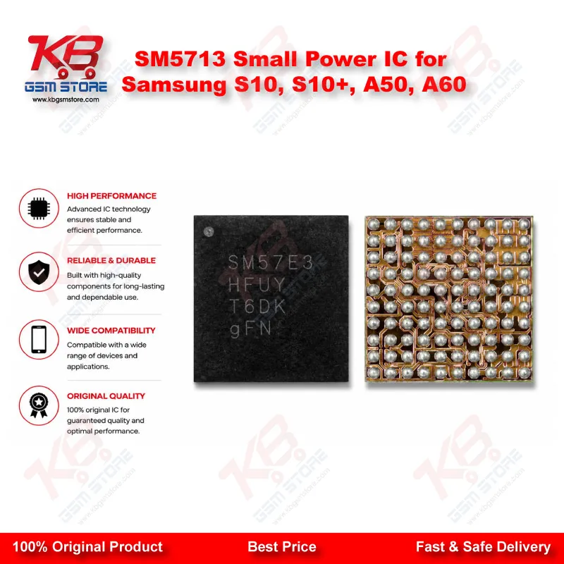SM5713 Small Power IC Samsung S10 S10+ A50 A60 Replacement