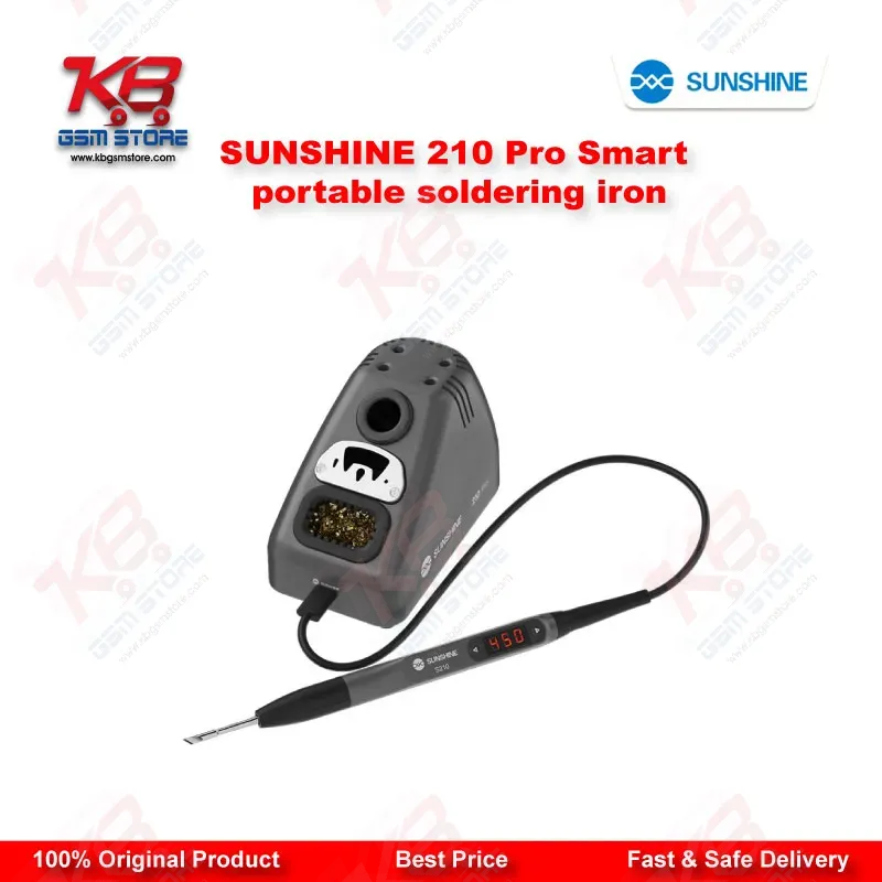 Sunshine 210 Pro Smart Portable Soldering Iron – 110W LED Temperature Control Station