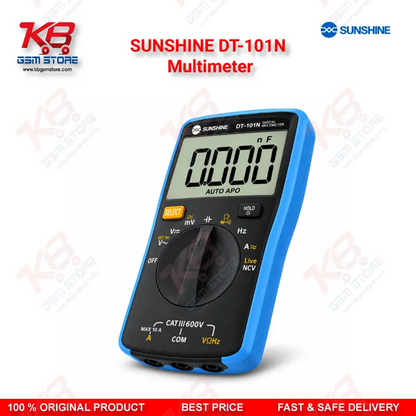SUNSHINE DT-101N Multimeter – Auto-Range True RMS Digital Multimeter for Mobile Phone Repair Diagnostics