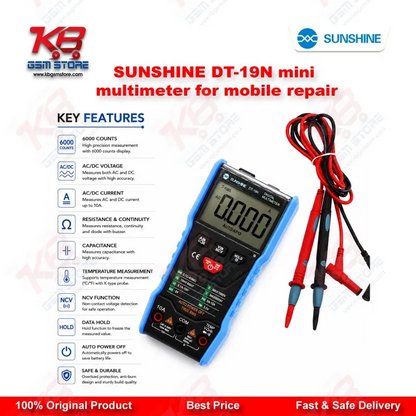 SUNSHINE DT-19N Mini Digital Multimeter for Mobile Repair