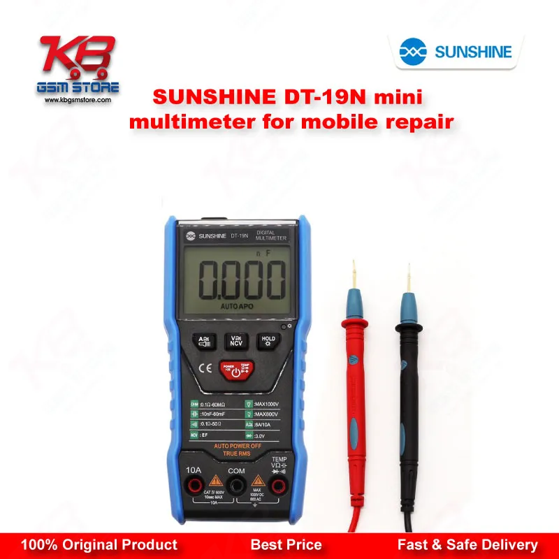 SUNSHINE DT-19N Mini Digital Multimeter for Mobile Repair