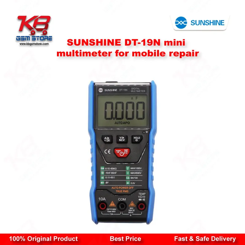 SUNSHINE DT-19N Mini Digital Multimeter for Mobile Repair