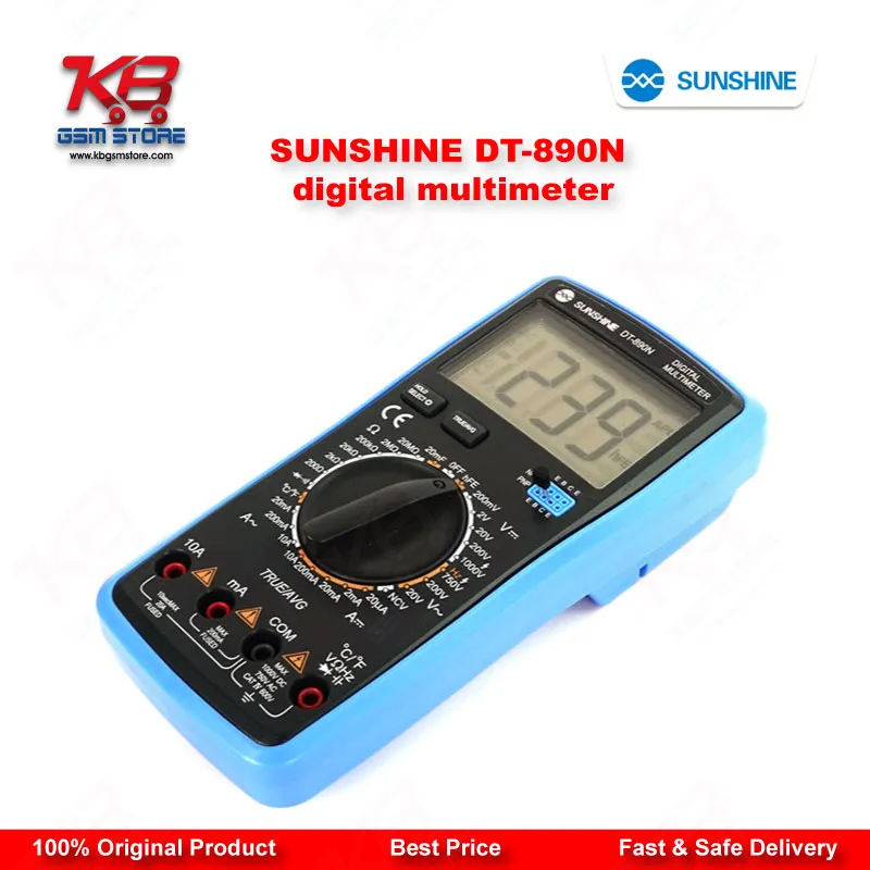 SUNSHINE DT-890N Auto Digital Multimeter with True RMS – Mobile Repair Diagnostic Tool