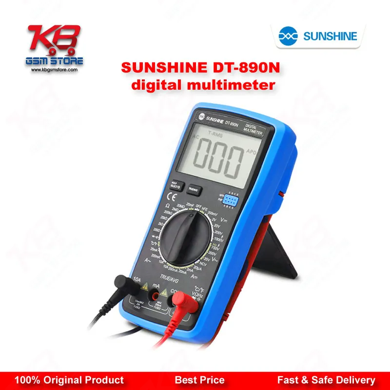 SUNSHINE DT-890N Auto Digital Multimeter with True RMS – Mobile Repair Diagnostic Tool