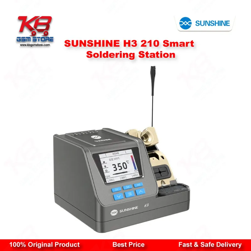 SUNSHINE H3 210 Smart Soldering Station – 2S Rapid Heating, LCD, 3-Channel Memory (T115/T210/T245)