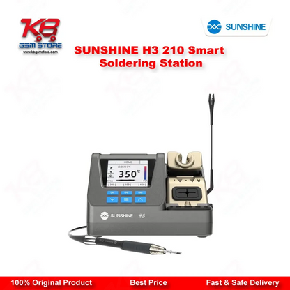 SUNSHINE H3 210 Smart Soldering Station – 2S Rapid Heating, LCD, 3-Channel Memory (T115/T210/T245)