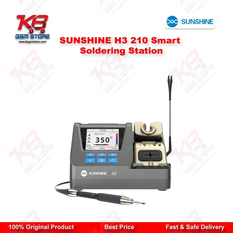 SUNSHINE H3 210 Smart Soldering Station – 2S Rapid Heating, LCD, 3-Channel Memory (T115/T210/T245)