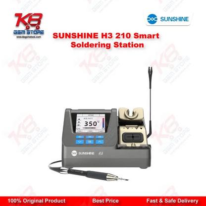 SUNSHINE H3 210 Smart Soldering Station – 2S Rapid Heating, LCD, 3-Channel Memory (T115/T210/T245)