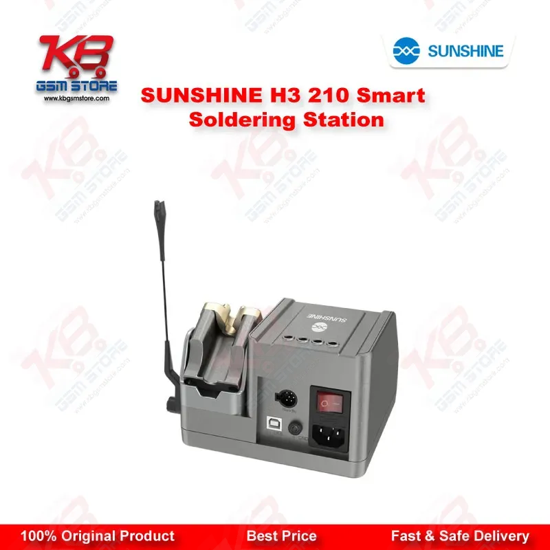 SUNSHINE H3 210 Smart Soldering Station – 2S Rapid Heating, LCD, 3-Channel Memory (T115/T210/T245)