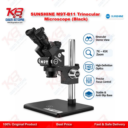 SUNSHINE M9T-B11 Trinocular Microscope (Black)