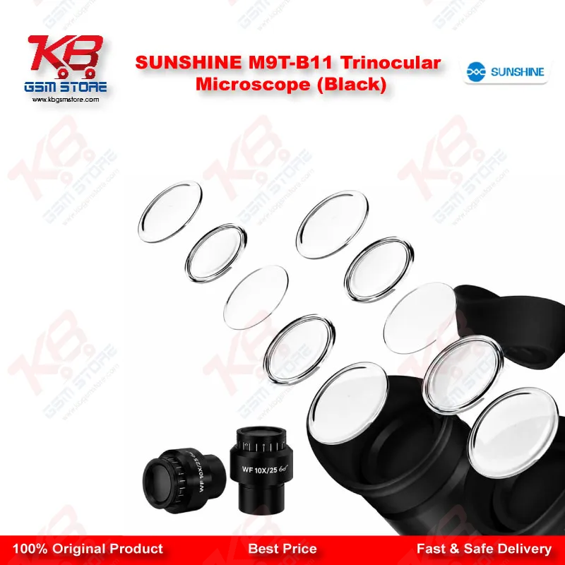 SUNSHINE M9T-B11 Trinocular Microscope (Black)