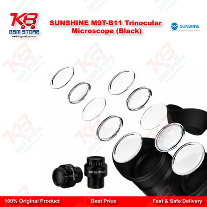 SUNSHINE M9T-B11 Trinocular Microscope (Black)