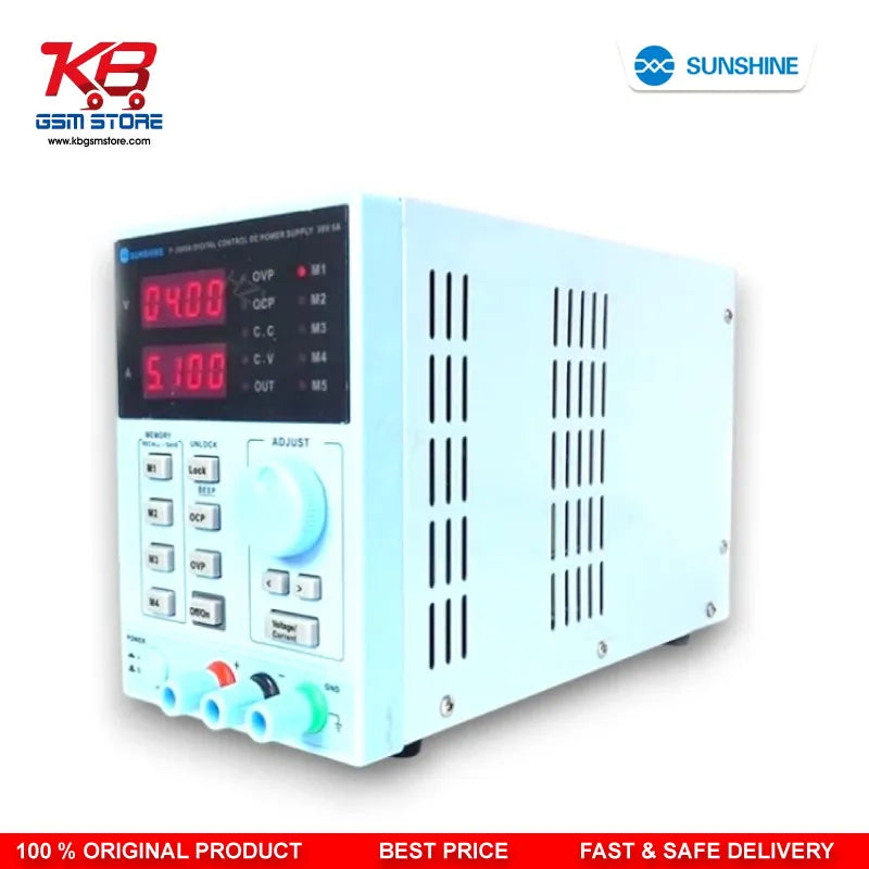 Sunshine P-3005A DC Power Supply 30V 5A Digital Programmable Adjustable for Mobile Repair