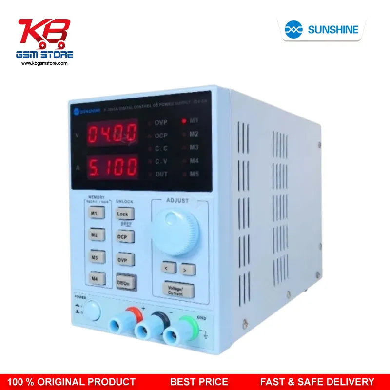 Sunshine P-3005A DC Power Supply 30V 5A Digital Programmable Adjustable for Mobile Repair