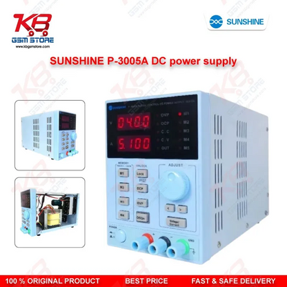 Sunshine P-3005A DC Power Supply 30V 5A Digital Programmable Adjustable for Mobile Repair
