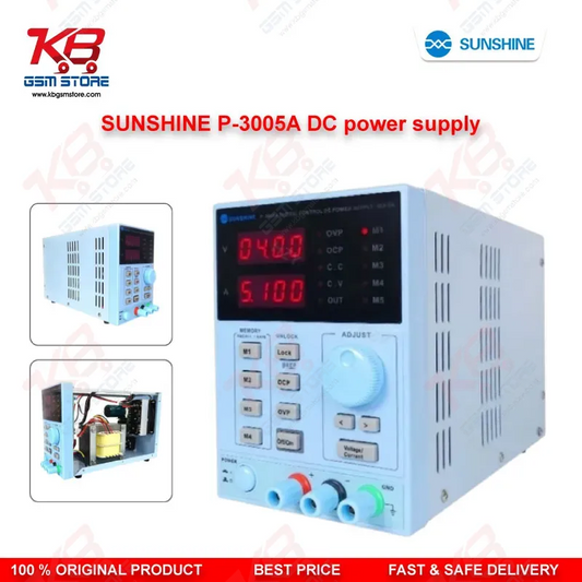 Sunshine P-3005A DC Power Supply 30V 5A Digital Programmable Adjustable for Mobile Repair