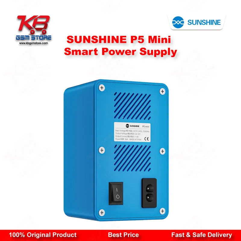 SUNSHINE P5 Mini Dual Display Smart DC Power Supply (5V/3A) for Mobile Phone Repair
