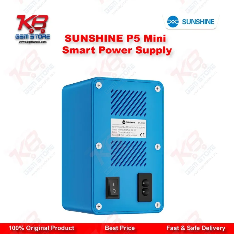 SUNSHINE P5 Mini Dual Display Smart DC Power Supply (5V/3A) for Mobile Phone Repair