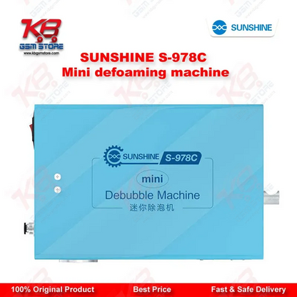 SUNSHINE S-978C Mini Defoaming Machine — LCD Bubble Remover for Curved & Flat Screen Repair up to 7 Inches