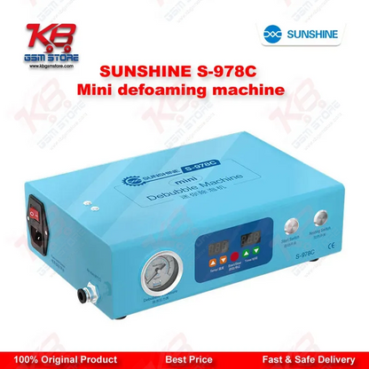 SUNSHINE S-978C Mini Defoaming Machine — LCD Bubble Remover for Curved & Flat Screen Repair up to 7 Inches