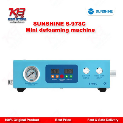 SUNSHINE S-978C Mini Defoaming Machine — LCD Bubble Remover for Curved & Flat Screen Repair up to 7 Inches