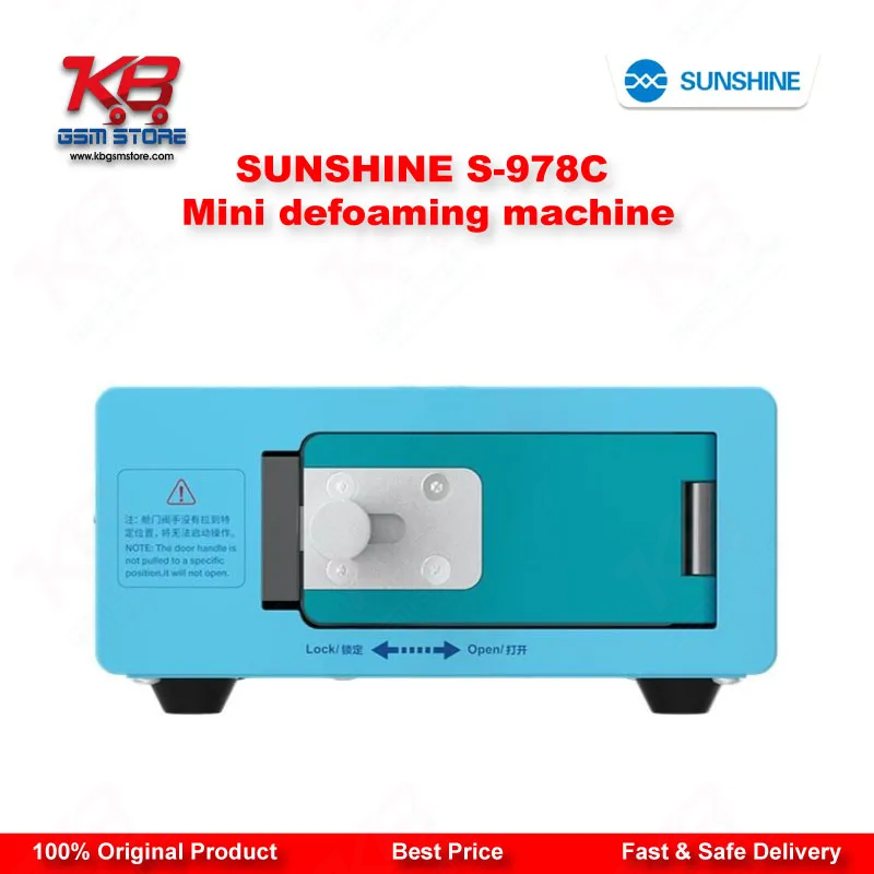 SUNSHINE S-978C Mini Defoaming Machine — LCD Bubble Remover for Curved & Flat Screen Repair up to 7 Inches