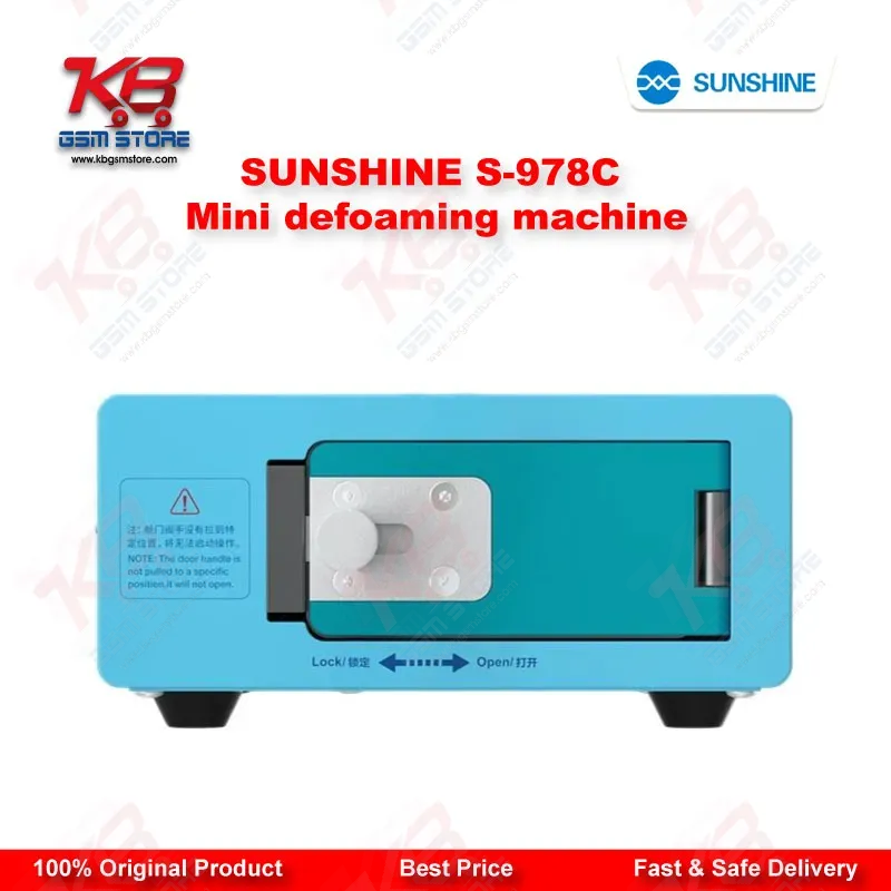 SUNSHINE S-978C Mini Defoaming Machine — LCD Bubble Remover for Curved & Flat Screen Repair up to 7 Inches