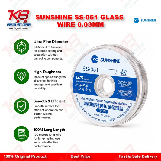 SUNSHINE SS-051 GLASS WIRE 0.03MM