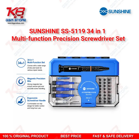 SUNSHINE SS-5119 34 in 1 Precision Screwdriver Set for Mobile Repair
