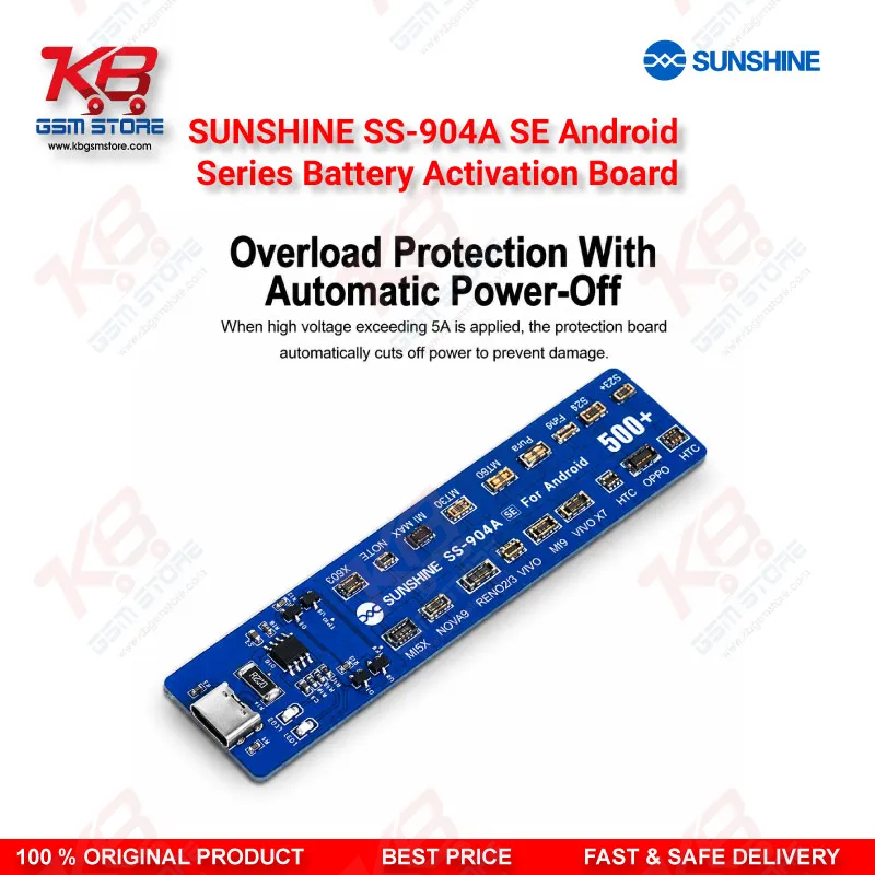 SUNSHINE SS-904A SE Android Battery Activation Board – Auto Polarity Detection