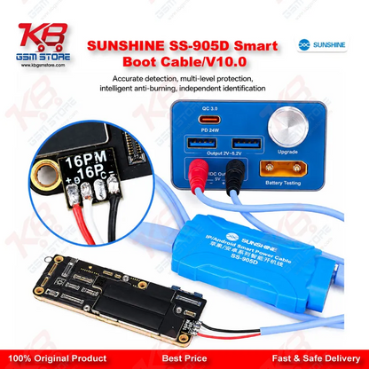 SUNSHINE SS-905D V10.0 Smart Boot Power Cable – iPhone 6S-16 & Android