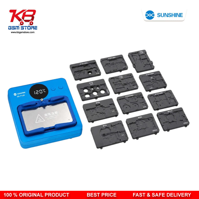 SUNSHINE SS-T12B Intelligent Heating Platform 15-in-1 Upgraded to IP17 | Motherboard Repair Set for iPhone & Android