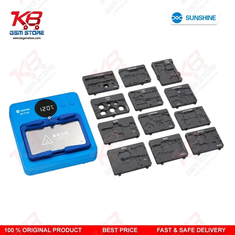 SUNSHINE SS-T12B Intelligent Heating Platform 15-in-1 Upgraded to IP17 | Motherboard Repair Set for iPhone & Android