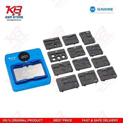 SUNSHINE SS-T12B Intelligent Heating Platform 15-in-1 Upgraded to IP17 | Motherboard Repair Set for iPhone & Android