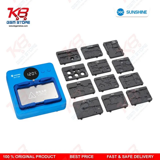 SUNSHINE SS-T12B Intelligent Heating Platform 15-in-1 Upgraded to IP17 | Motherboard Repair Set for iPhone & Android